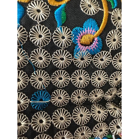 Handmade Embroidered Floral Crossbody Purse Adjustable Strap festival Hippy boho - Picture 11 of 15